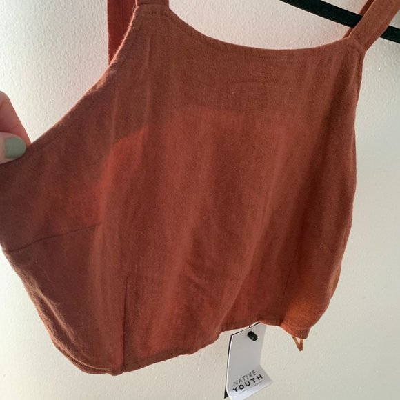 Native Youth cami top in peach - Picture 2 of 4